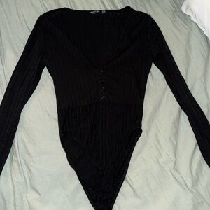 Nasty Gal Black Bodysuit Size 6